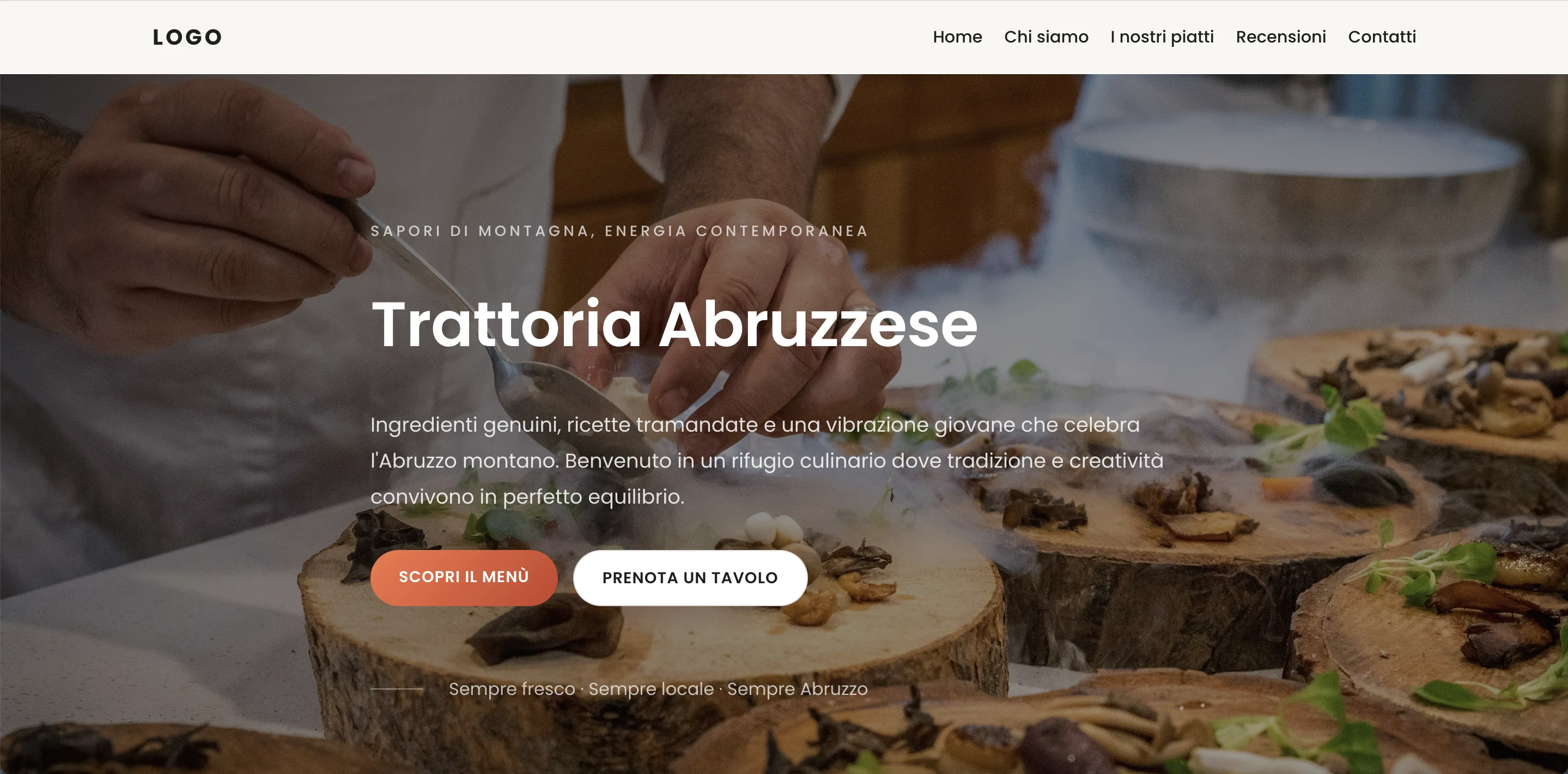 Template ristorante